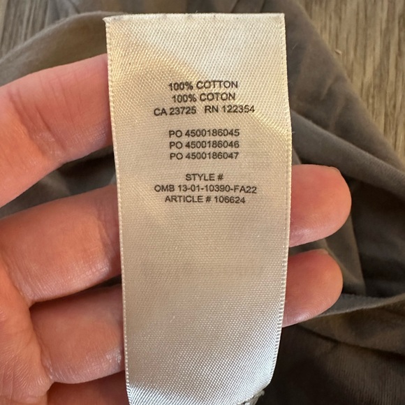 Little Moon Charcoal Ruched V-Neck Crop Top - Picture 5 of 6